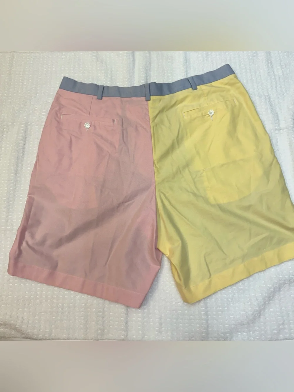 Brooks Brothers Colorblock Flat Front Shorts in Blue, Green, Pink & Yellow